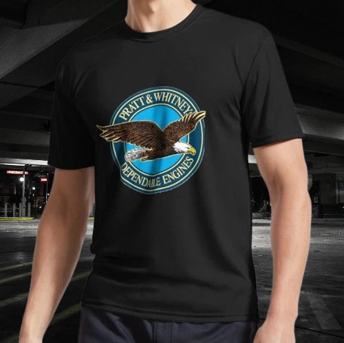 Pratt & Whitney Logo Dependable Engines T-Shirt Funny Size Mode American T-shirt