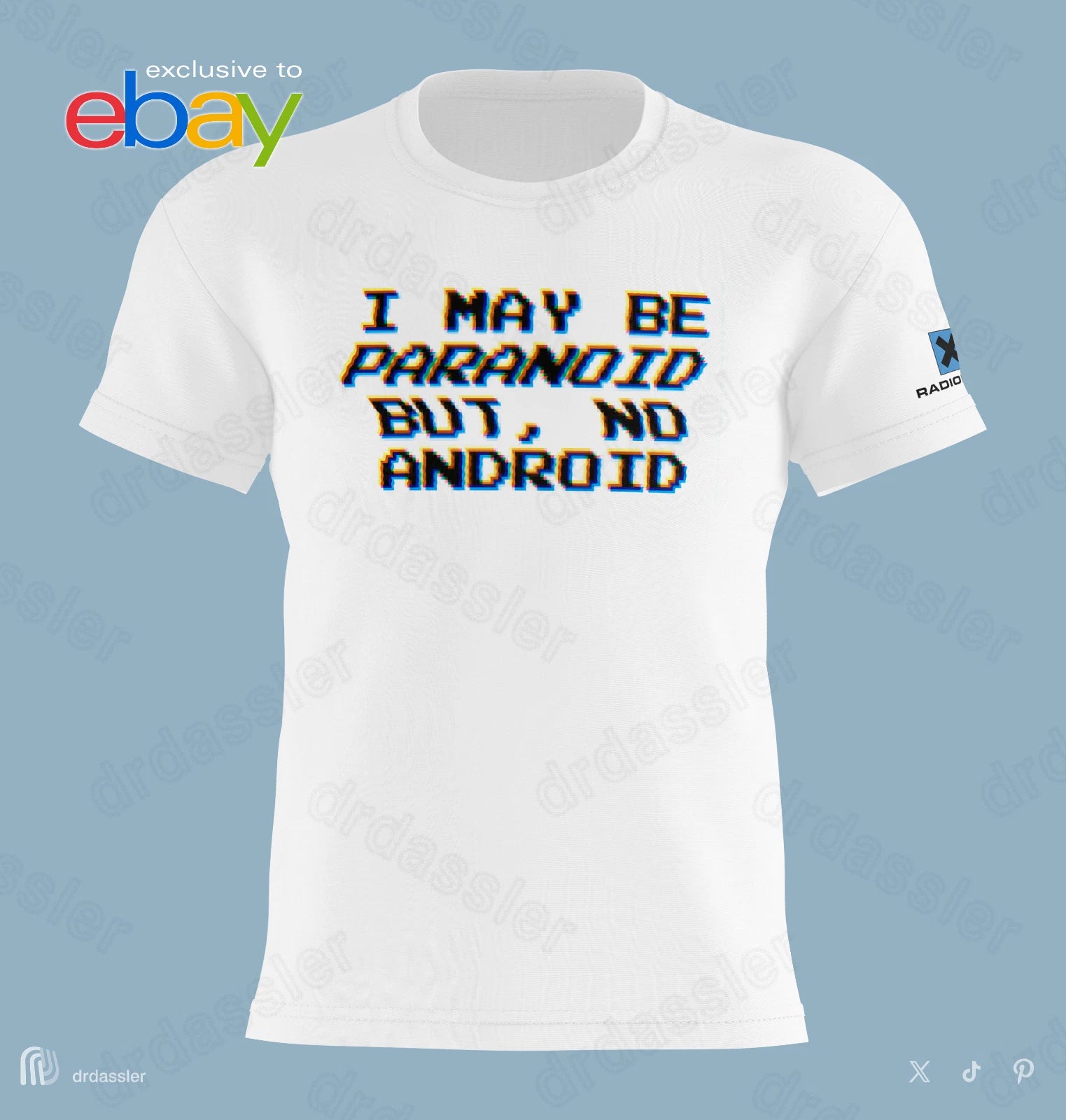 Radiohead 'PARANOID ANDROID' - ok computer karma police no surprises there shirt