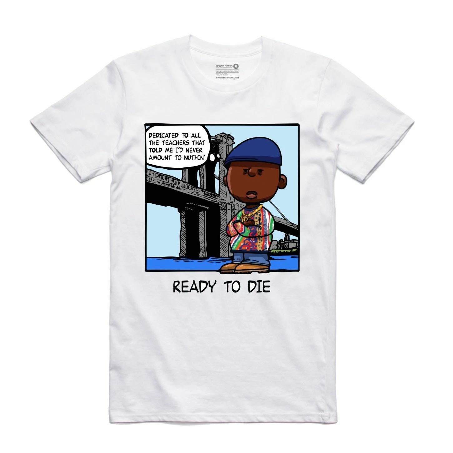 NEW Streetwear on Demand PNUTS NOTORIOUS WHITE Tee Shirt SMALL-3XLARGE LIMITED
