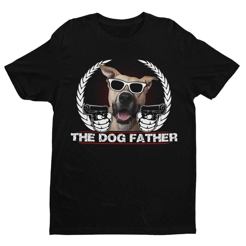 Funny Dog Lover T Shirt THE DOGFATHER Parody Godfather Movie Gift For Owner Dad
