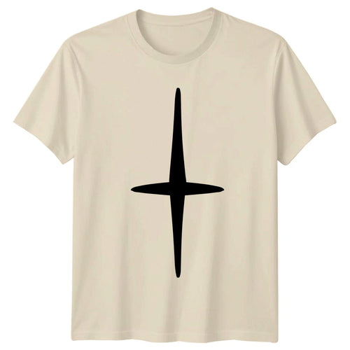 Abstract Cross Minimalist Design T-Shirt Birthday Gift For Him And Her