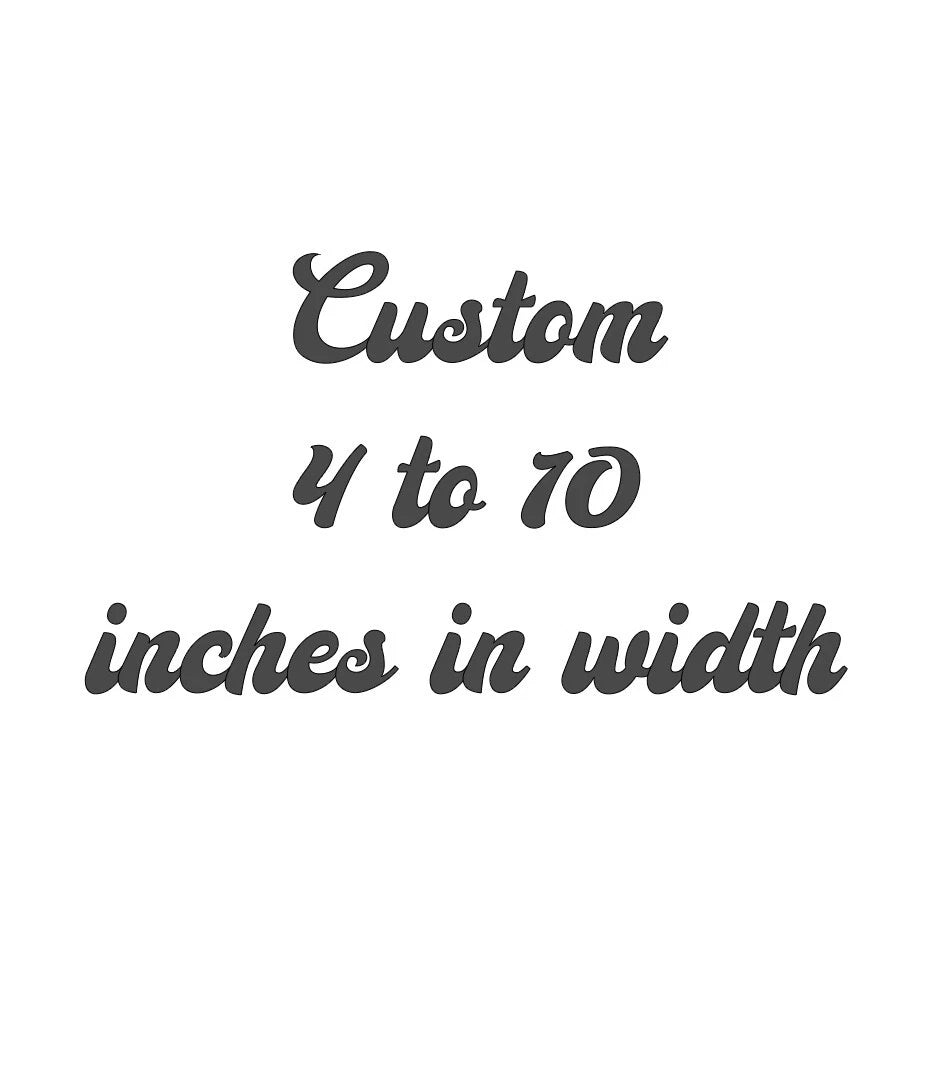 CHOOSE 4" TO 10" CUSTOM Iron On Decal / FREE SHIPPING in the US DIY