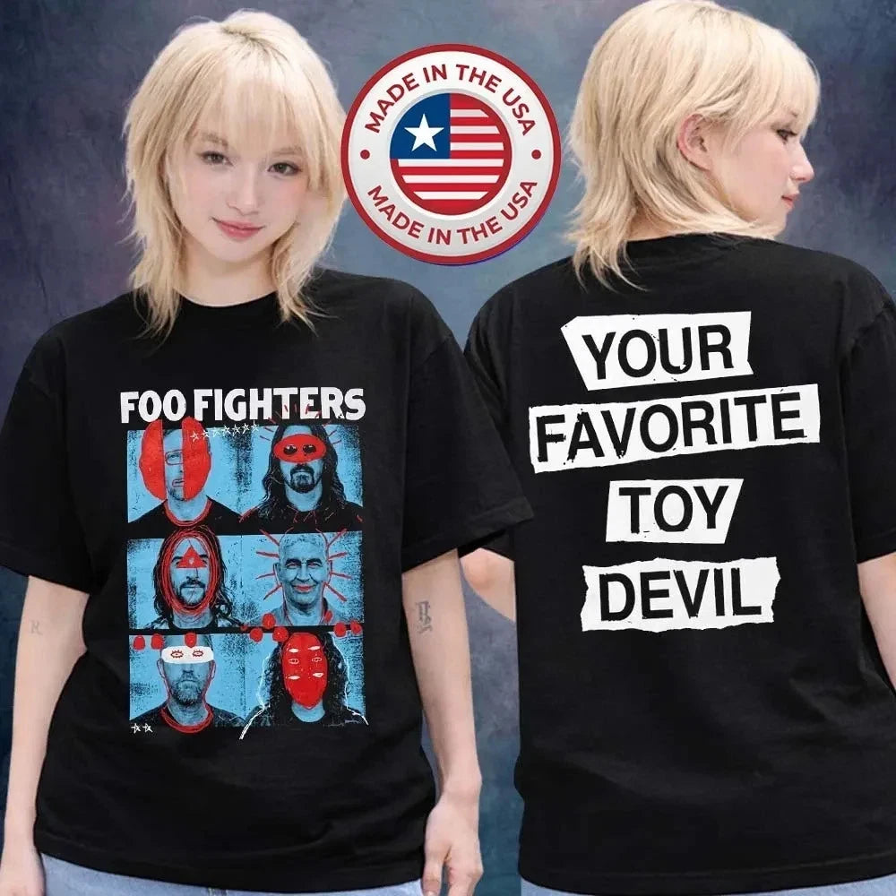 Foo Fighter Photo Tour 2026 Shirt Band Concert Graphic Tee Unisex S-5XL