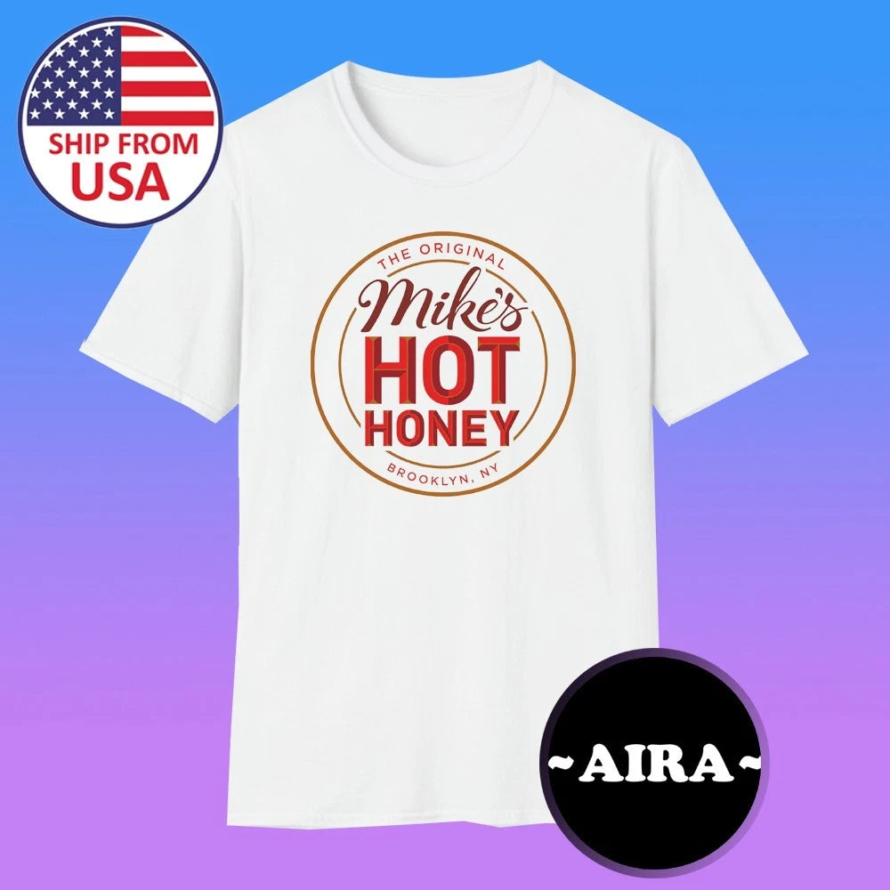 Mike's Hot Honey Men's White Size S-5XL