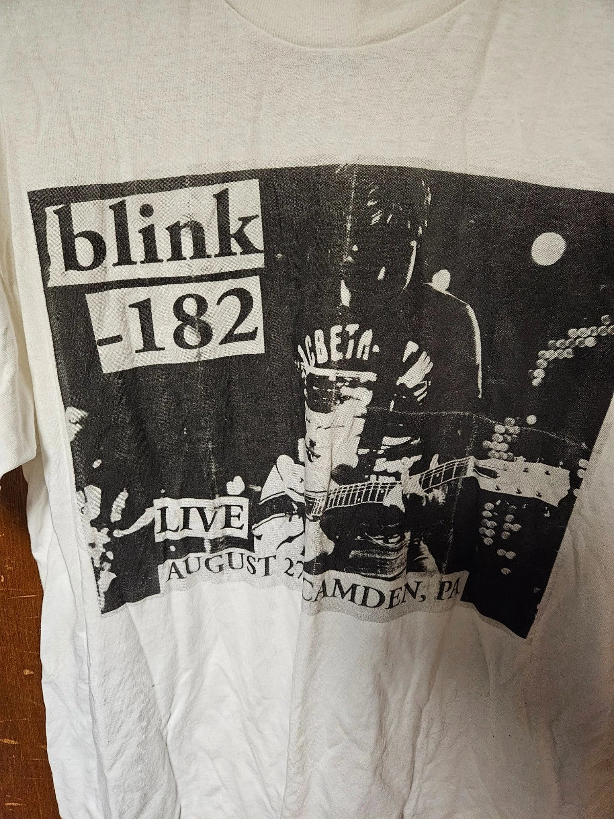 blink 182 August 27 2009 tour shirt Camden NJ PA  (MIsprint)  (Rare) XL