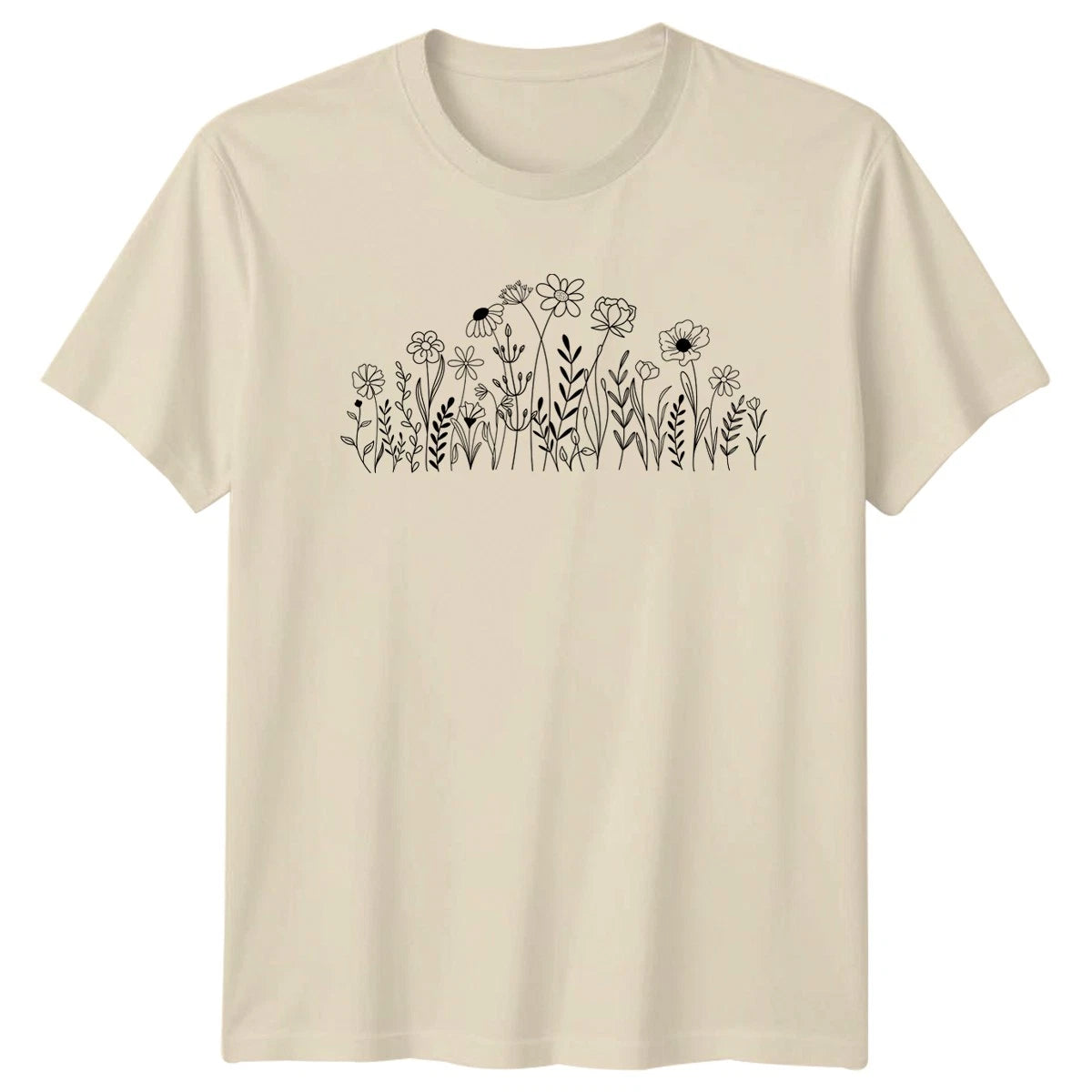 Minimalist Botanical Line Art Wildflowers Womens Nature Gift For Her
