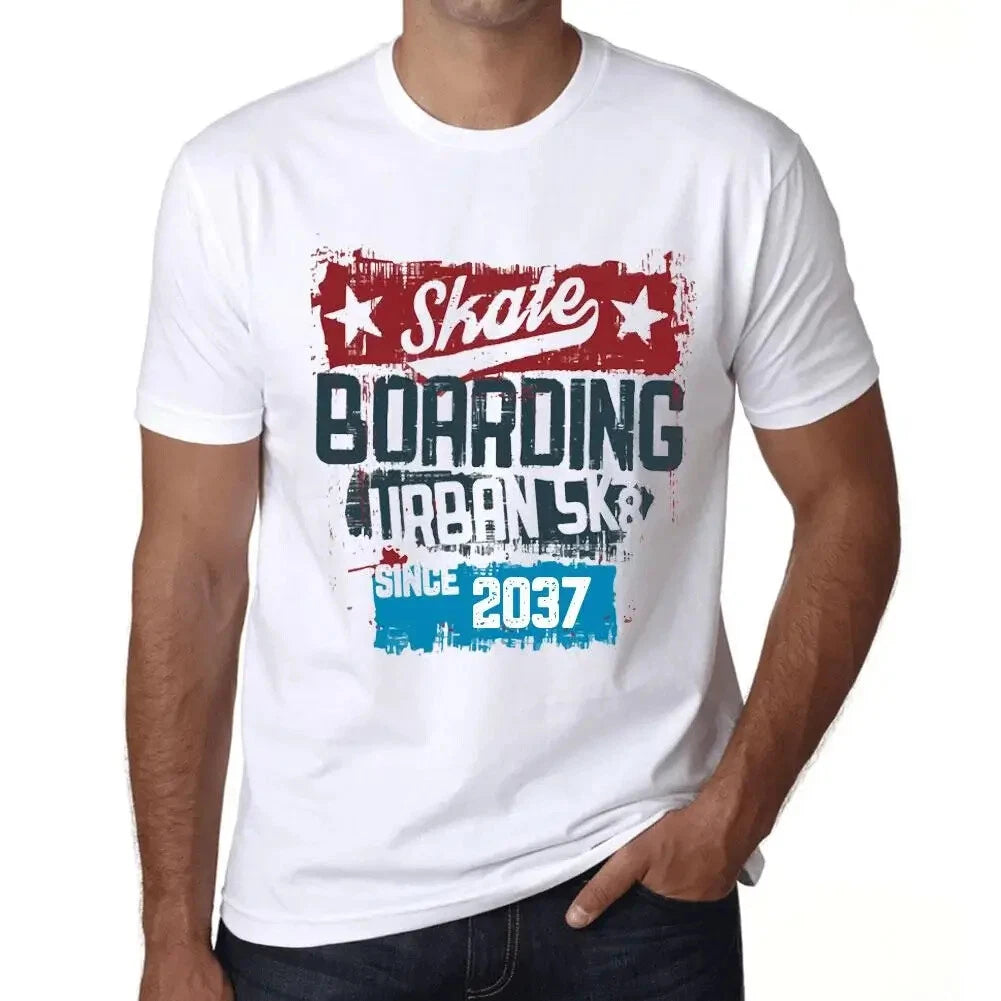Men's Graphic T-Shirt Urban Skateboard Since 2037 Eco-Friendly Limited Edition