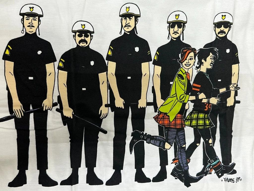 LOVE AND ROCKETS: COP T-Shirt by Graphitti Designs Size Double Sided Comic NEW