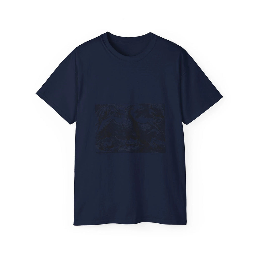 Birds Forest Line Art Eagle Vintage Retro | Custom Graphic T-Shirt