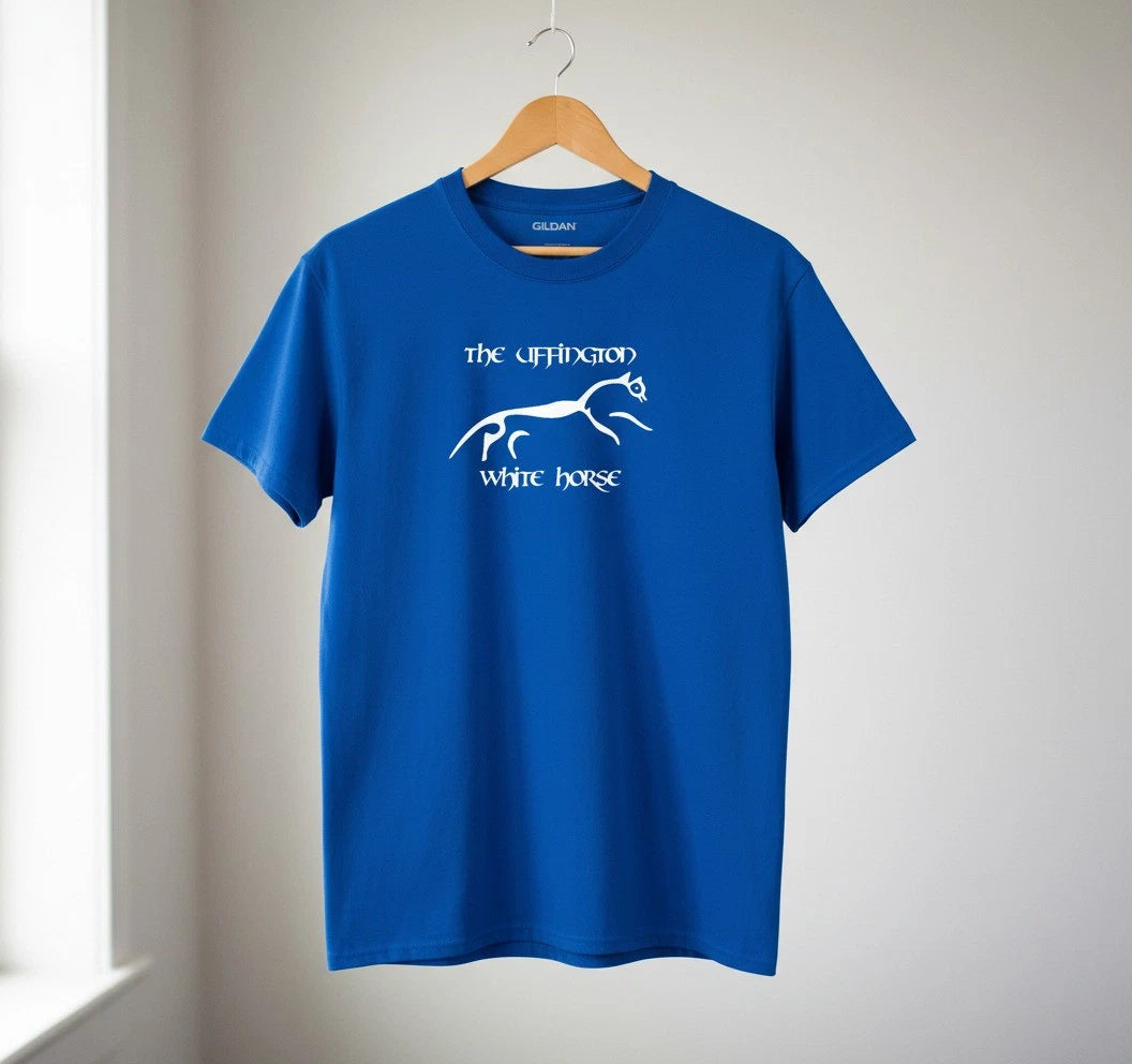 Uffington White Horse T-Shirt - Hill Figure, Folk, Various Colours