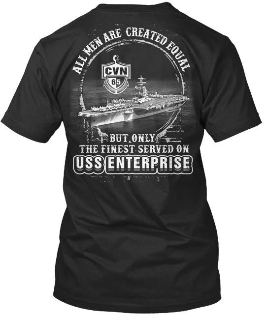 USS Enterprise (CVN 65) Tee T-Shirt Made in the USA Size S to 5XL