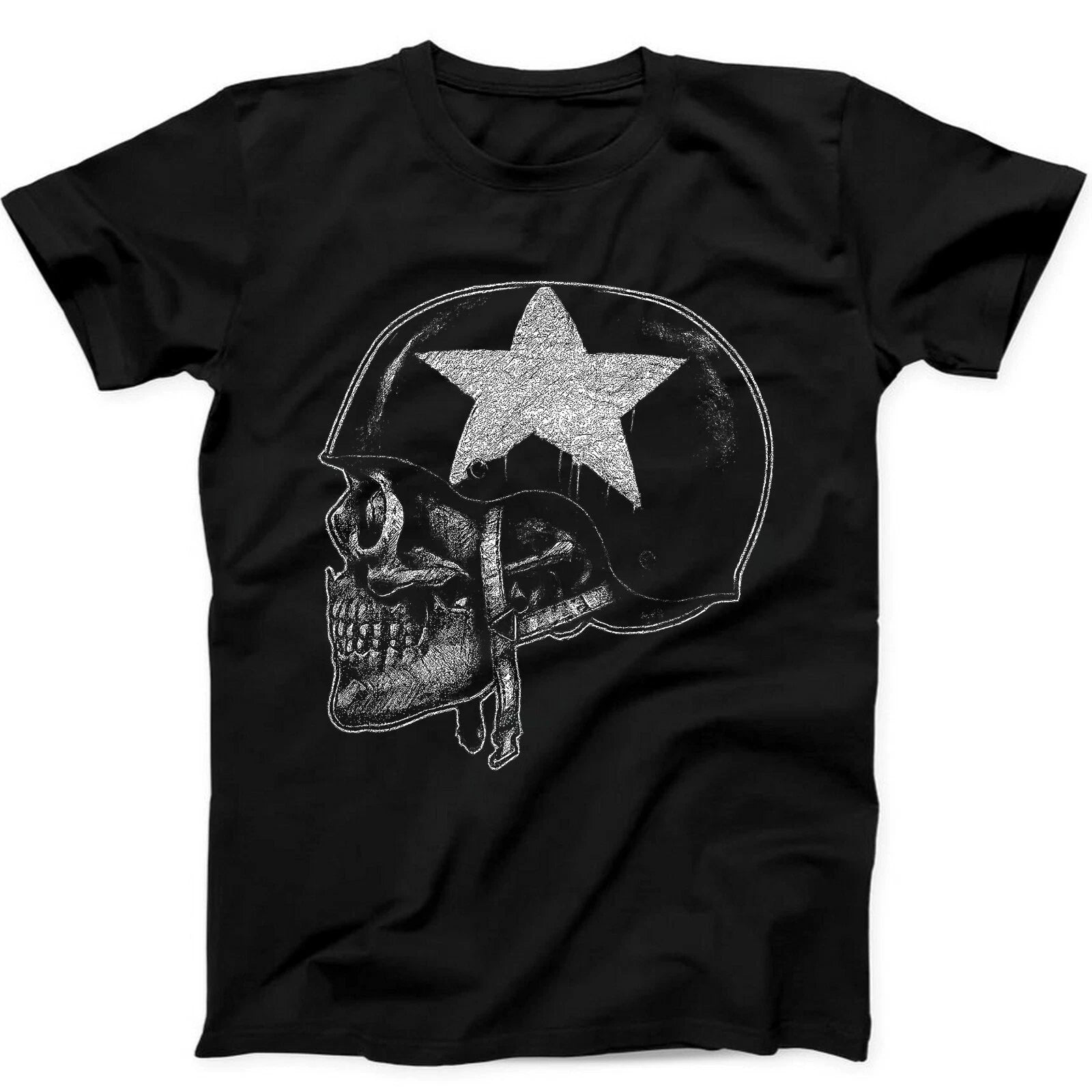 Skull Biker Harley Motorbike Ride Bike Punk  Music Gift  Tee T Shirt 451