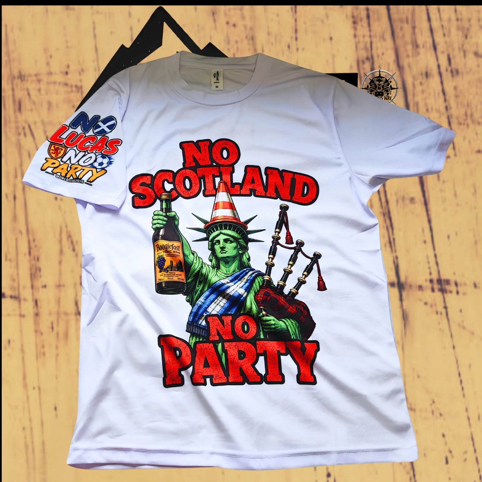 Scotland Fan Shirt No Scotland No Party 2026 Personalised Word Cup football army