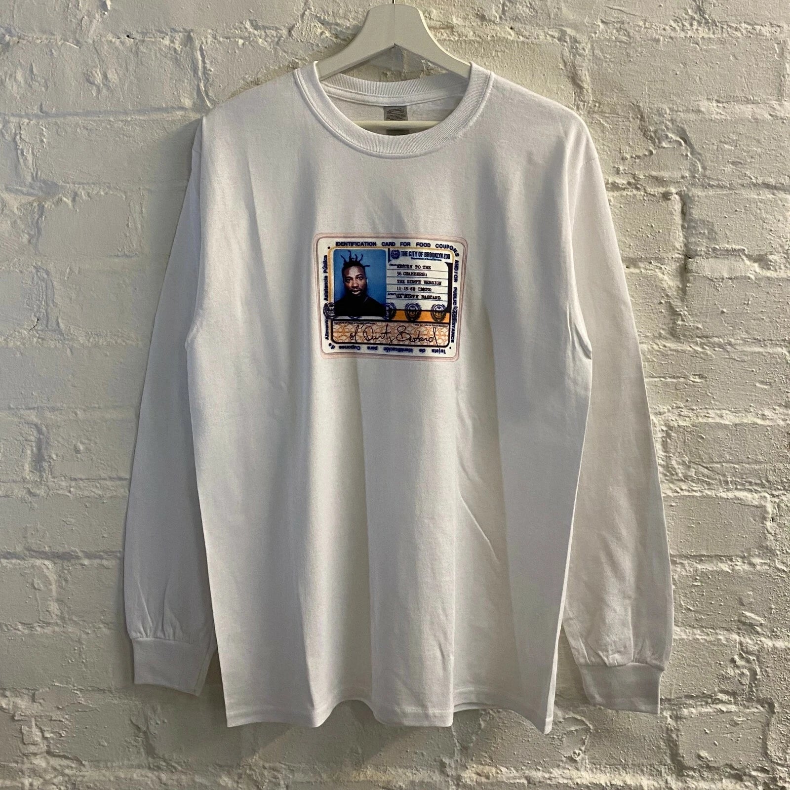 Actual Fact ODB Card White Long Sleeved T-shirt Tee
