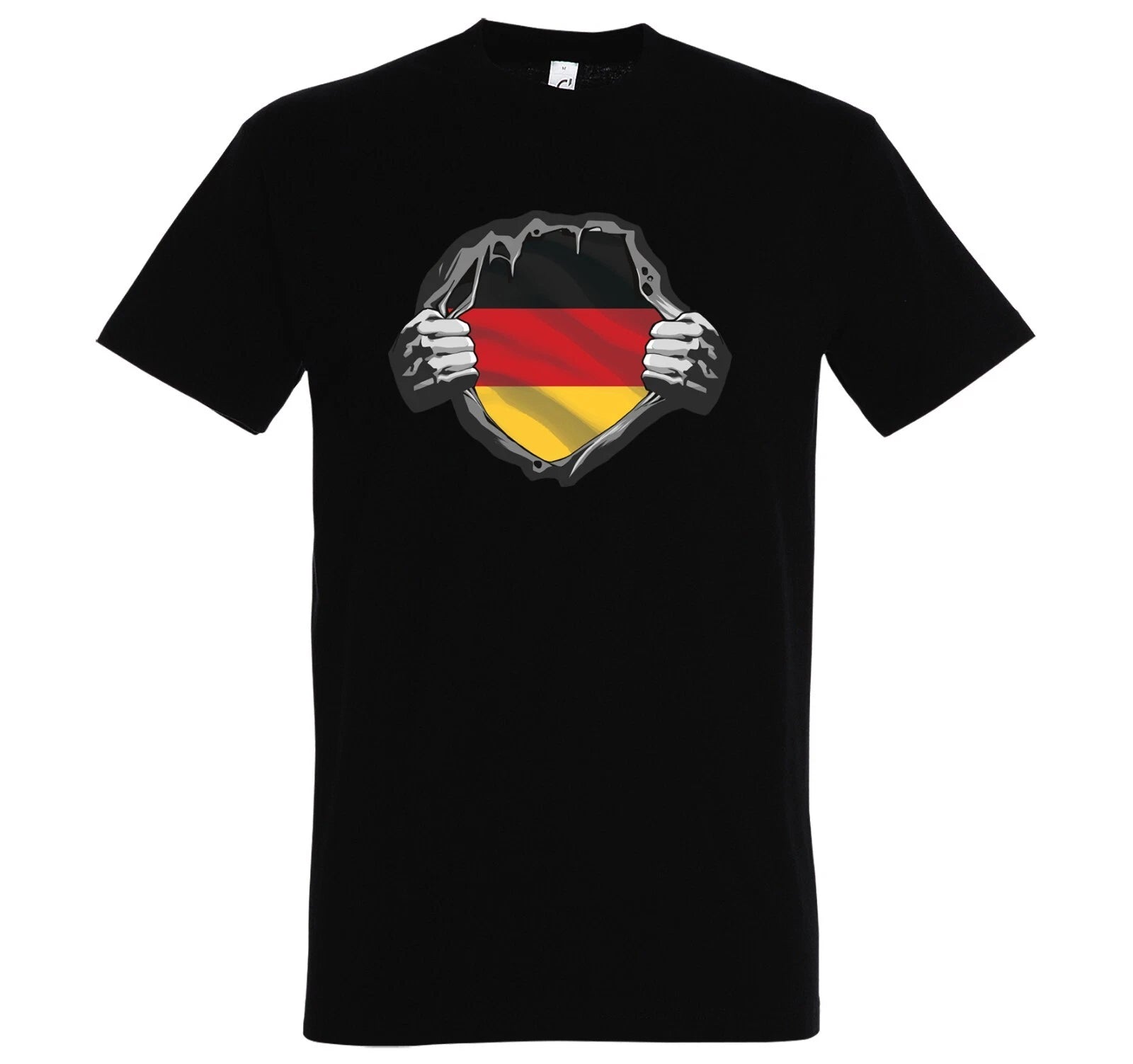 Youth Designz Germany Heart Men's T-Shirt Logo Print Funny Nation Love