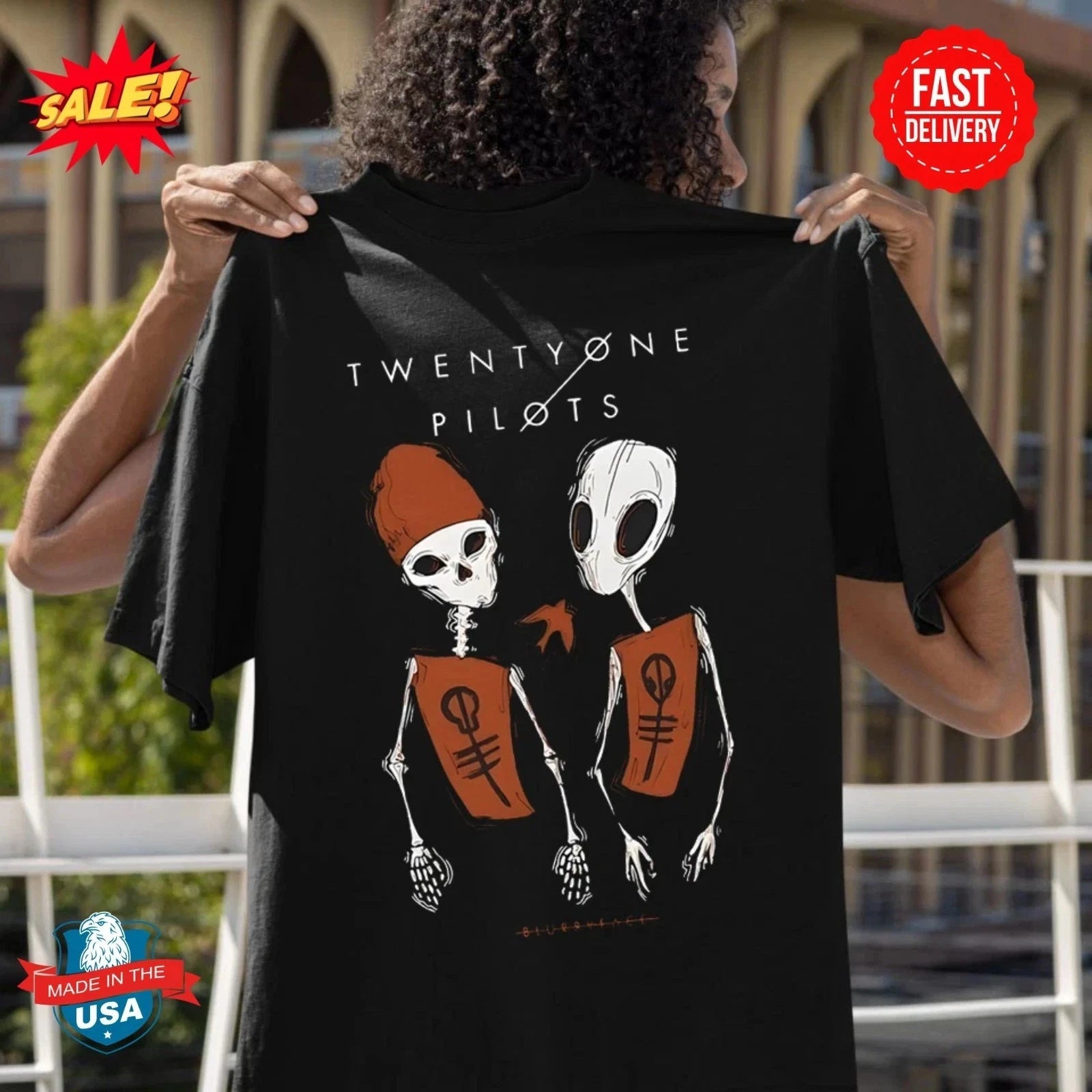 Twenty One Pilots Unisex T-shirt, Twenty One Pilots Tour Clancy T-Shirt