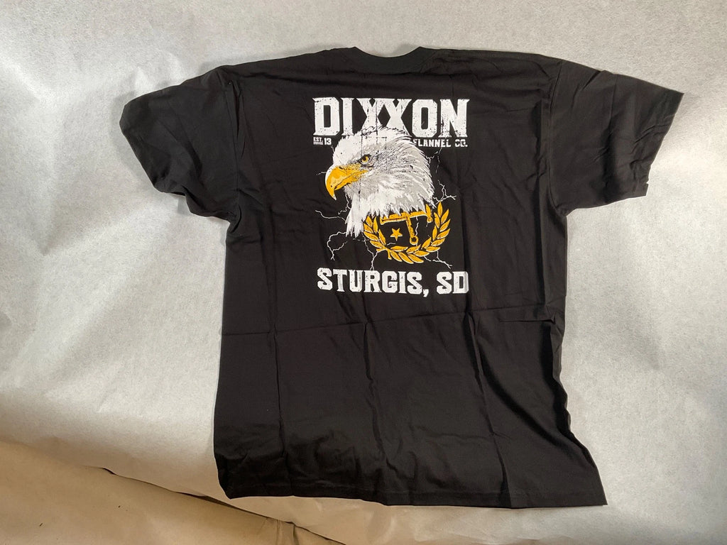Dixxon Men’s Black s/s Tee Let Freedom Caw 2XL  16-F