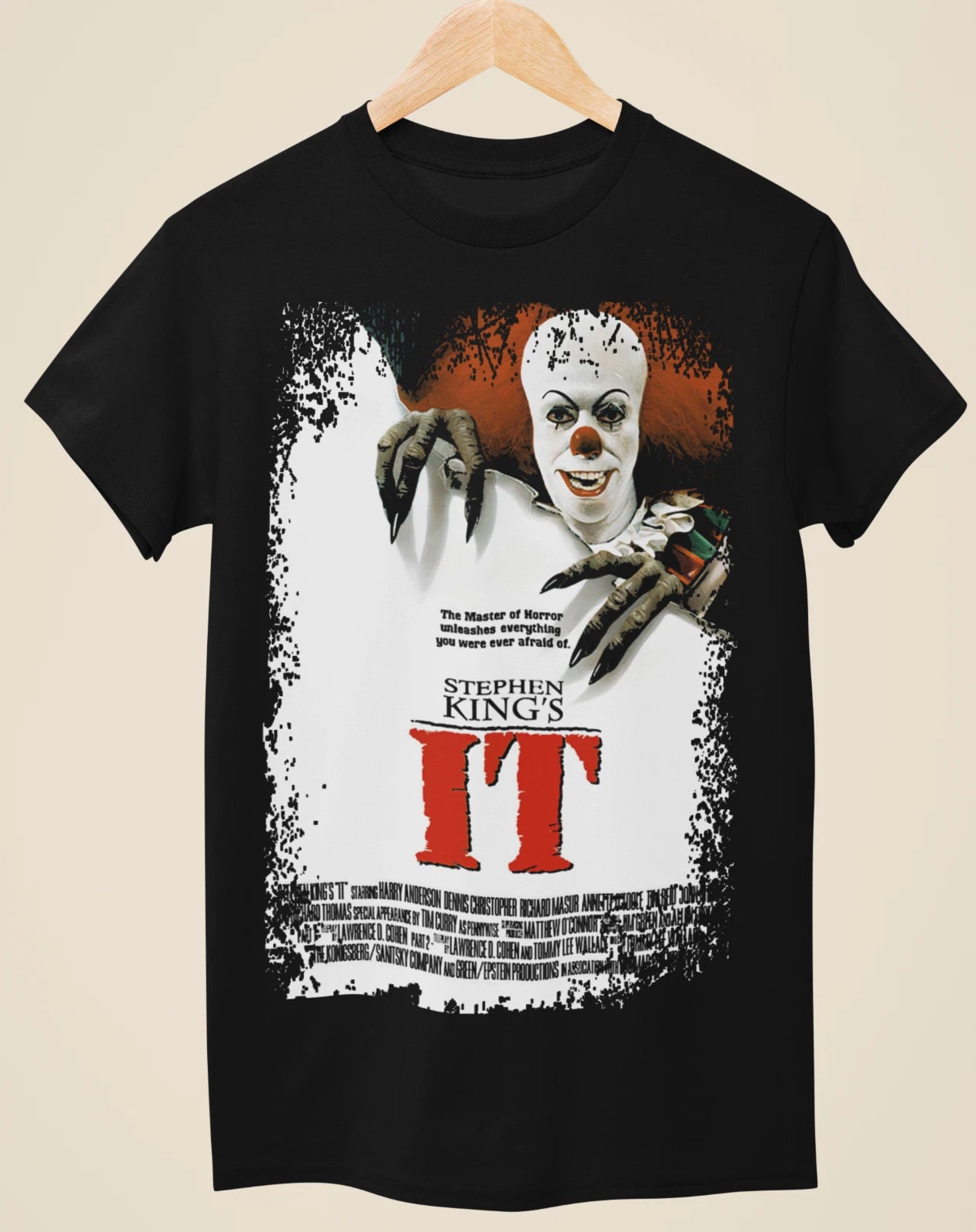 IT - Movie Poster Inspired Unisex Black T-Shirt