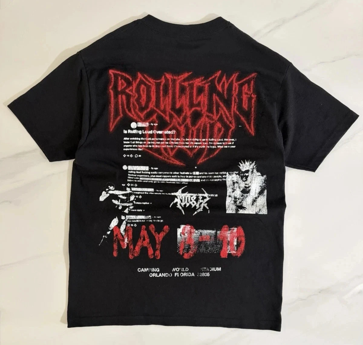 Rolling Loud 2026 Orlando Presale Graphic T-Shirt - All Sizes - S M L XL XXL