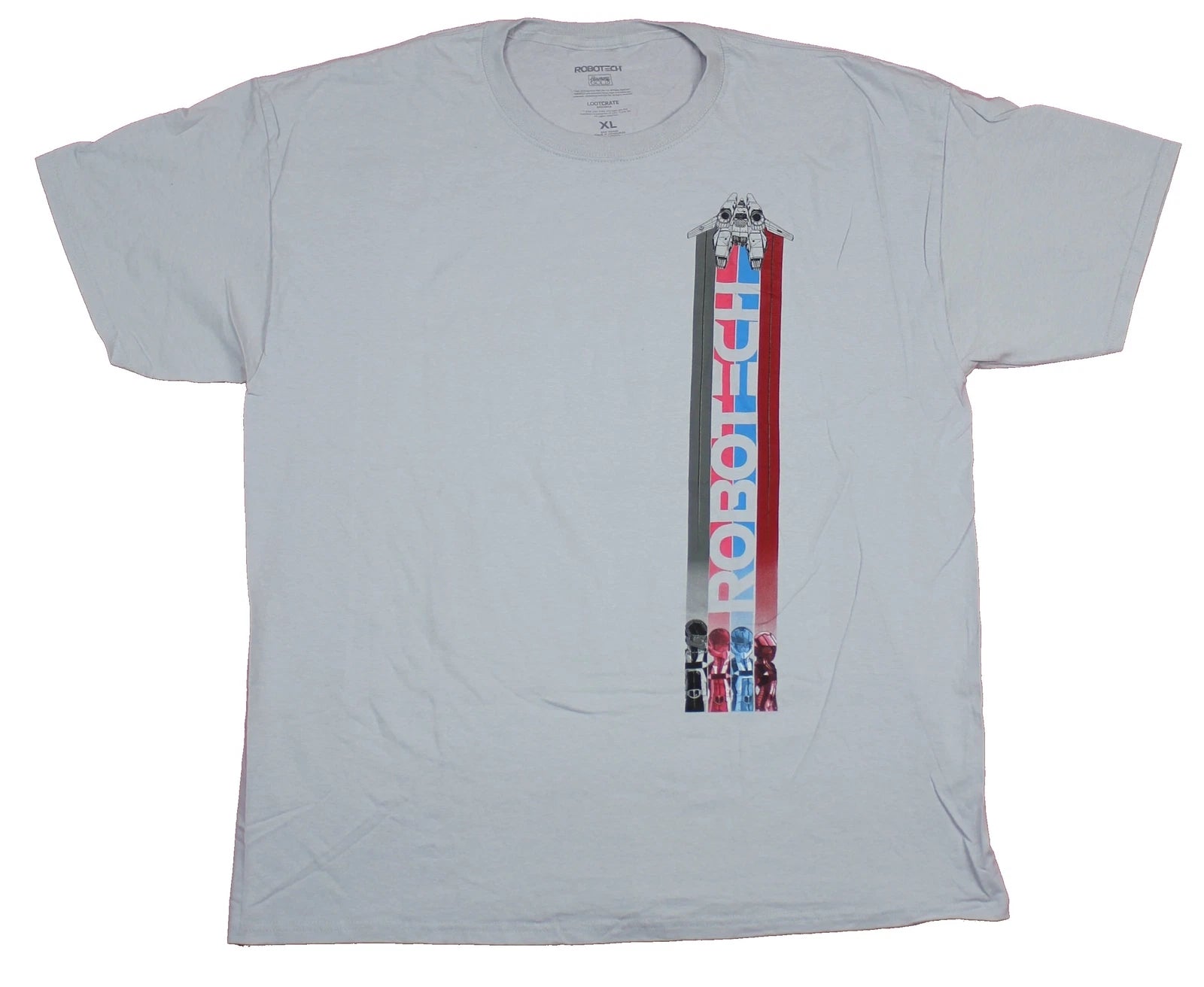Robotech Mens T-Shirt- Team Stripe Jet Side Logo