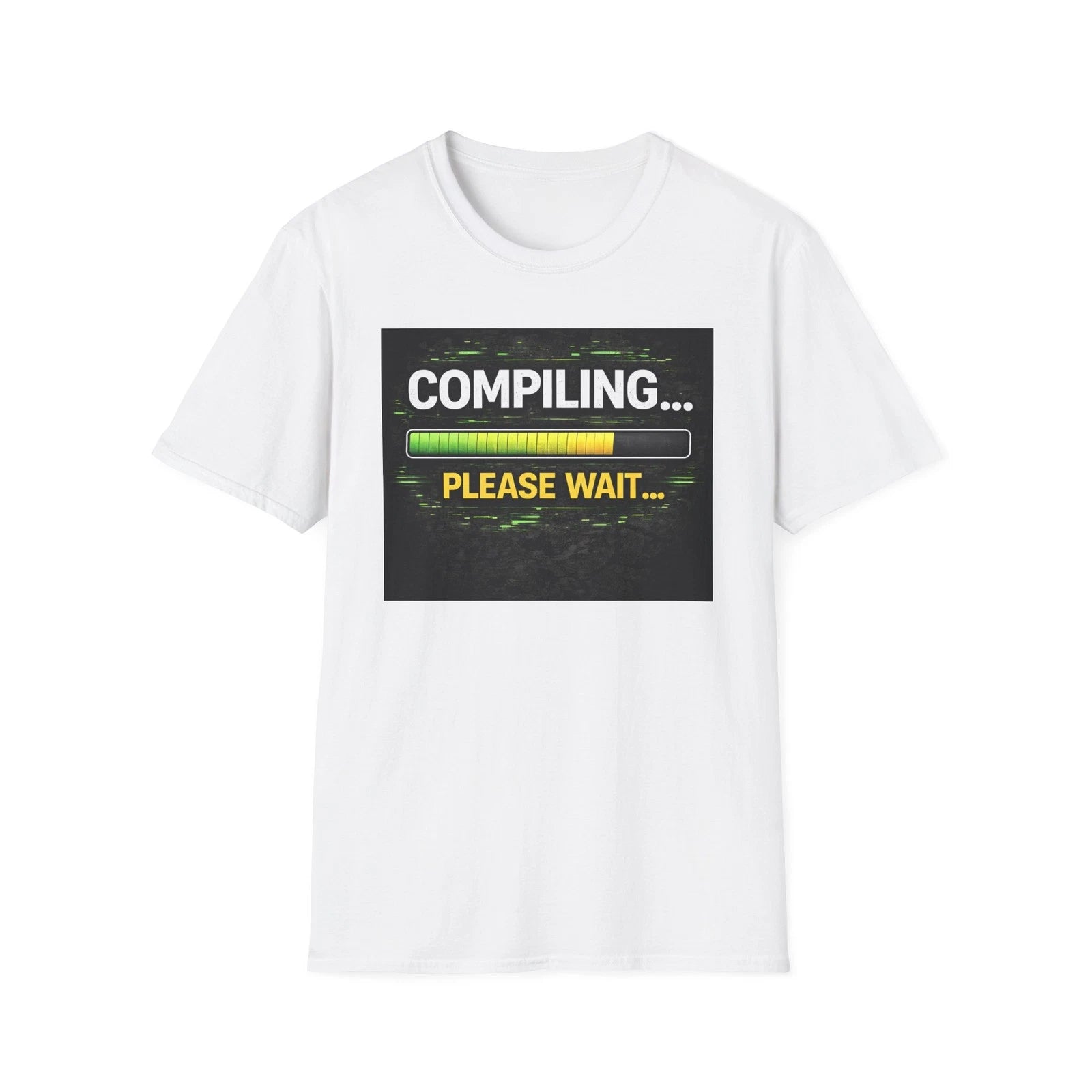 "Compiling... Please Wait" Tech Humor Funny IT Graphic Tee IT Humor