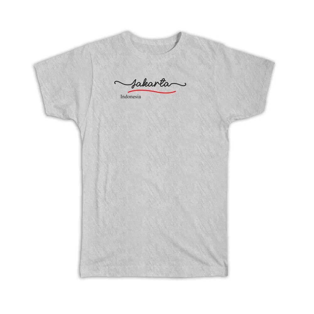 Gift T-Shirt : Jakarta Indonesia Minimalist