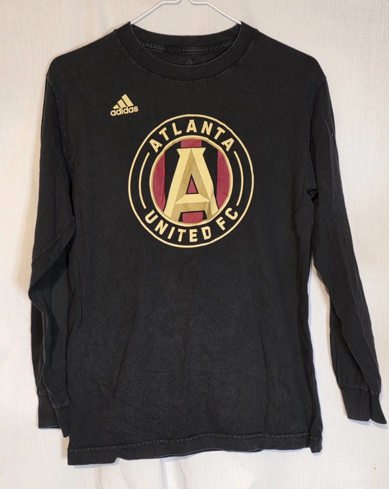 Adidas Atlanta United FC Black Long Sleeve T-Shirt Mens Size Small Soccer Club
