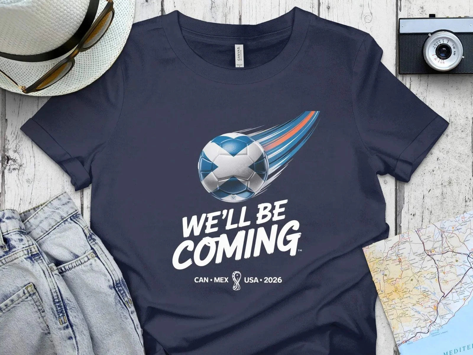 Scotland Football 2026 Celebration We're Coming T-Shirt