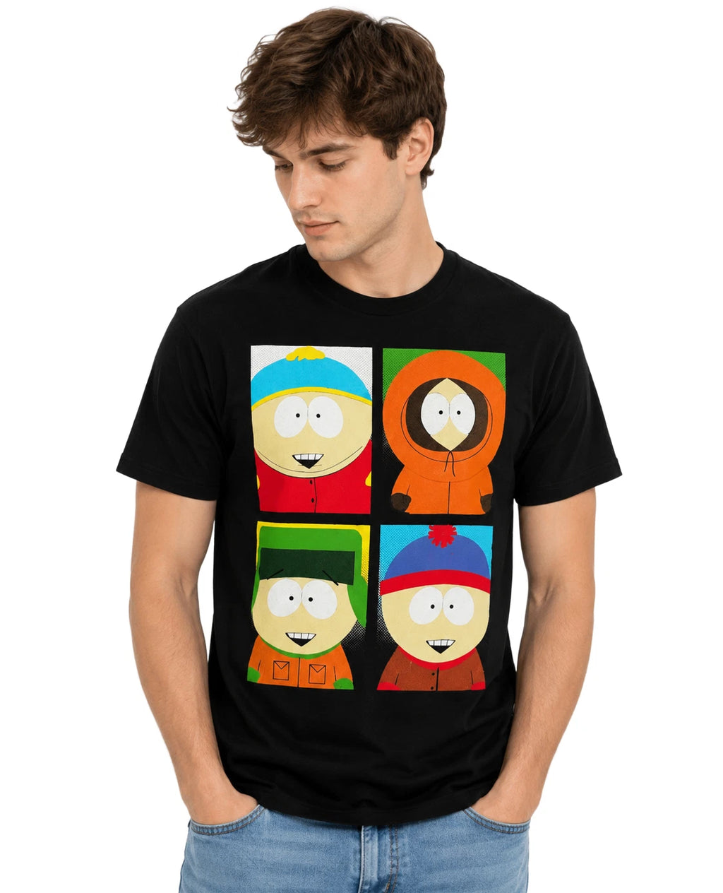 RARE South Park Men's Animated TV Comedy Graphic Tee Black T-Shirt Medium