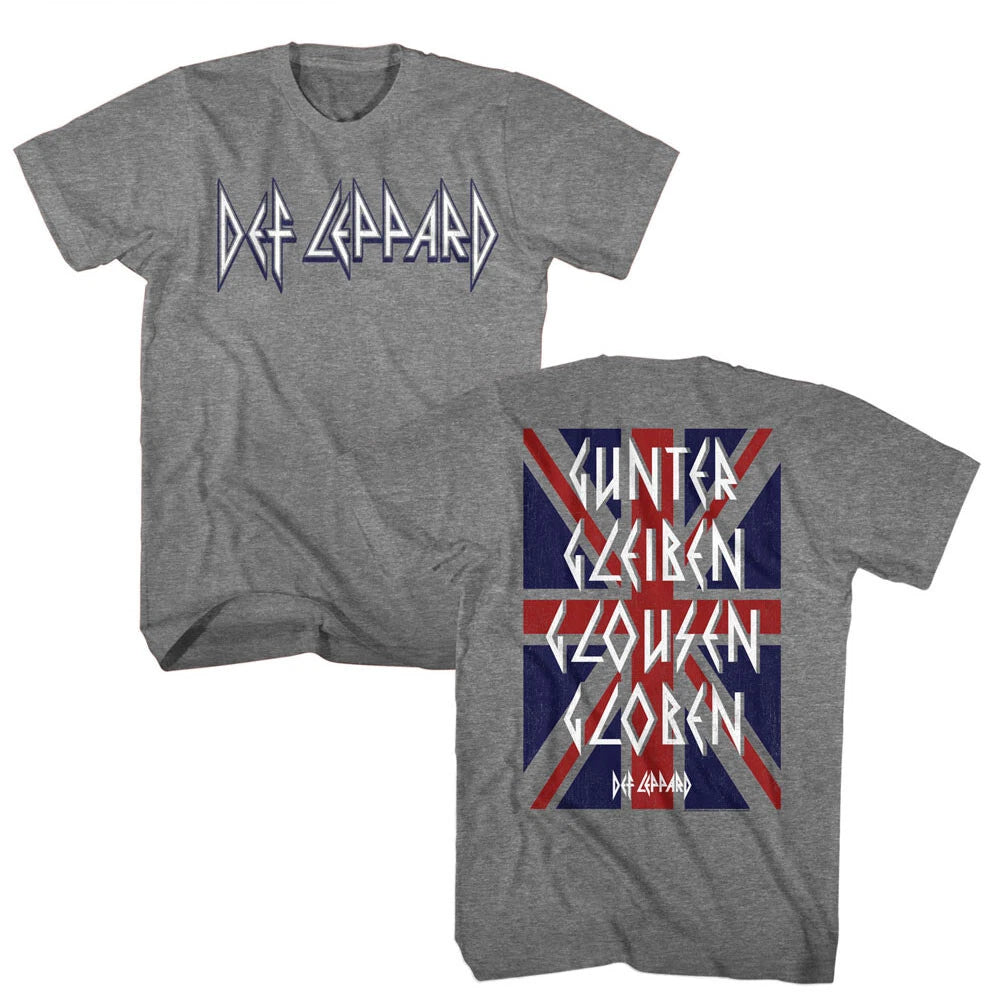 Def Leppard Logo Gunter Gleiben Glousen Globen Men's T Shirt Band Merch