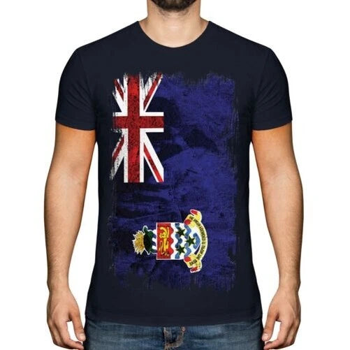 Cayman Islands Grunge Flag T-Shirt Caymanian Shirt Football Gift