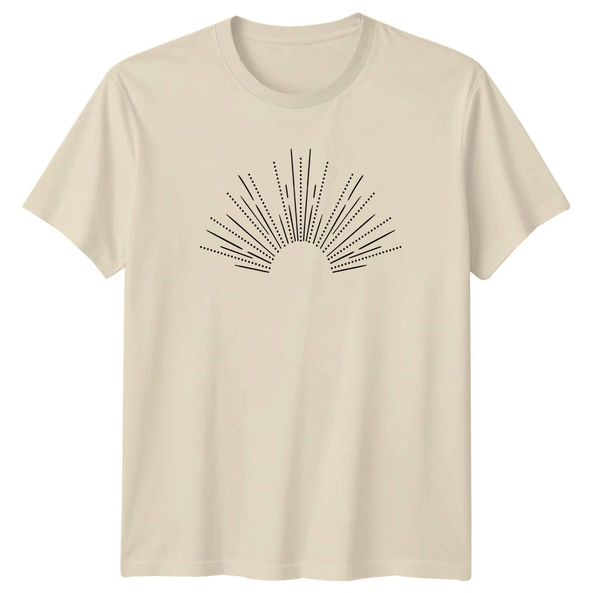 Geometric Sunburst Minimalist Art T-Shirt Sunburst Lifestyle Birthday Gift