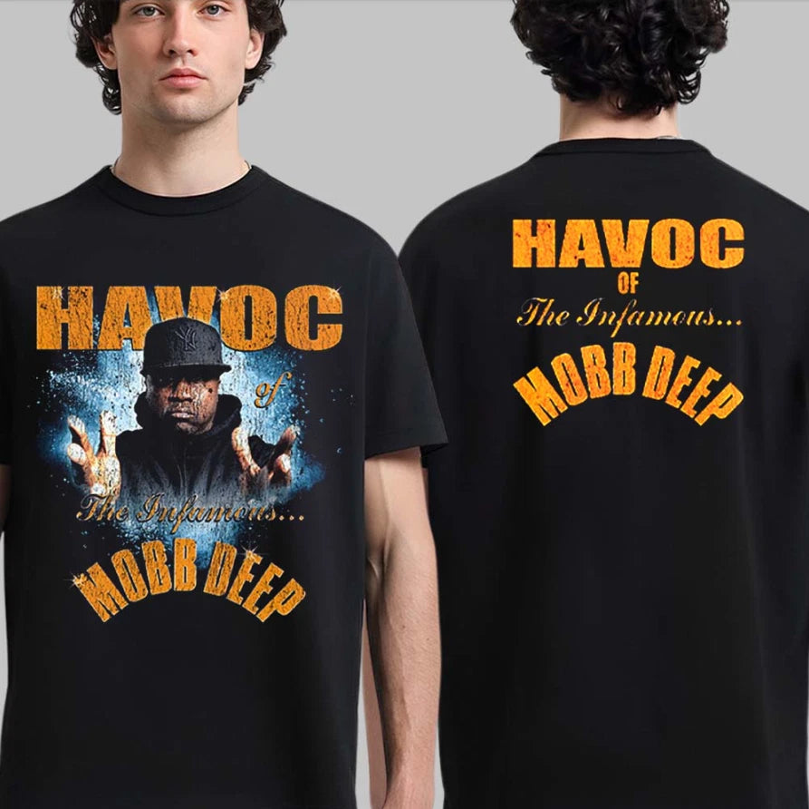 Mobb Deep 30th Anniversary Tour 2025 Havoc Merch Two-Sided T-Shirt