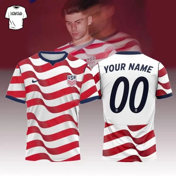 Custom US Men Team 2026 T-shirt Gift For Fan Men Tee Merch All Size S-5XL
