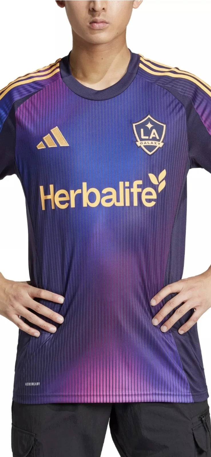 NWT Los Angeles Galaxy Adidas Climalite 2025  Rizon Jersey Mens Large