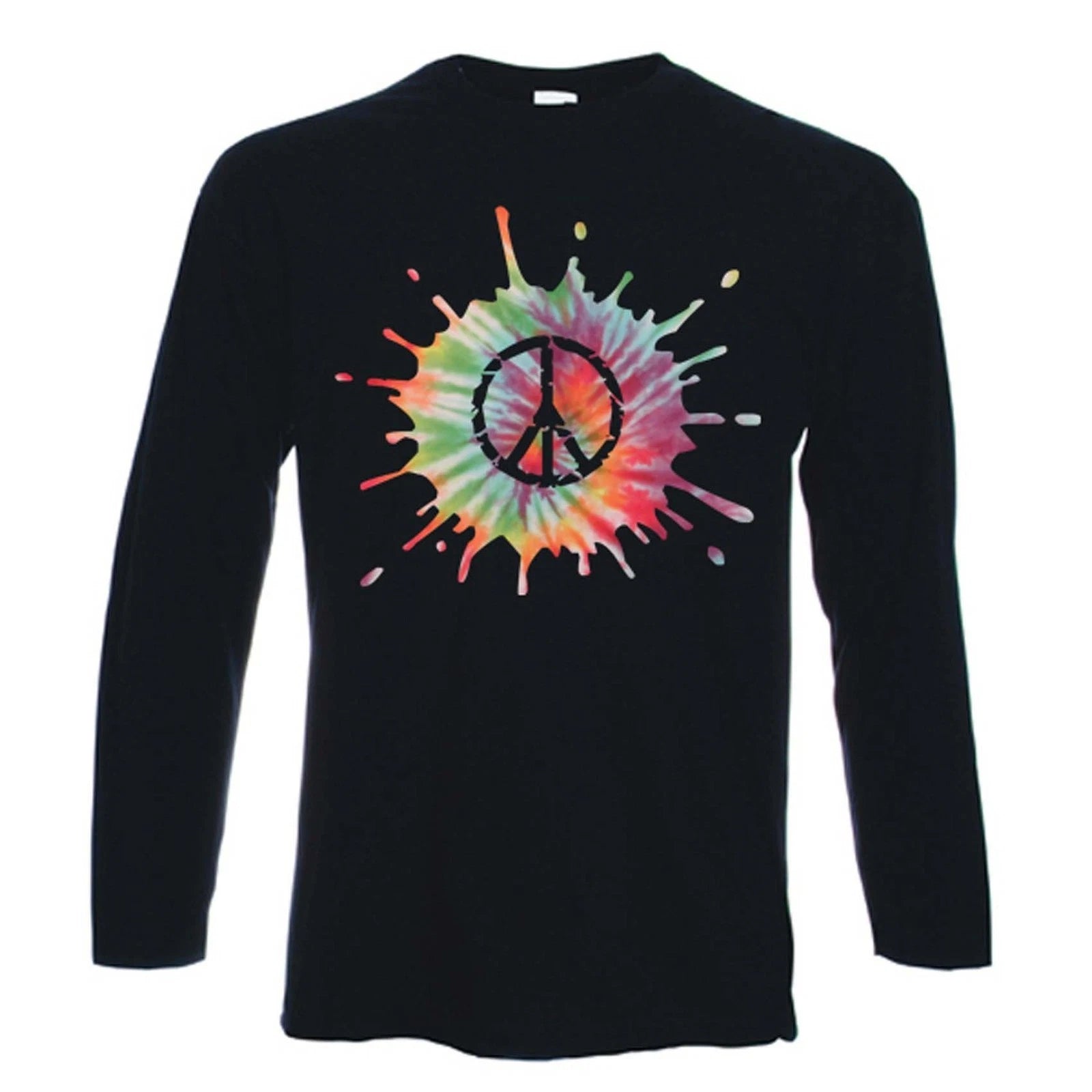 CND Psychedelic Long Sleeve T-Shirt - Peace Symbol Nuclear Hippy - Choice of Color
