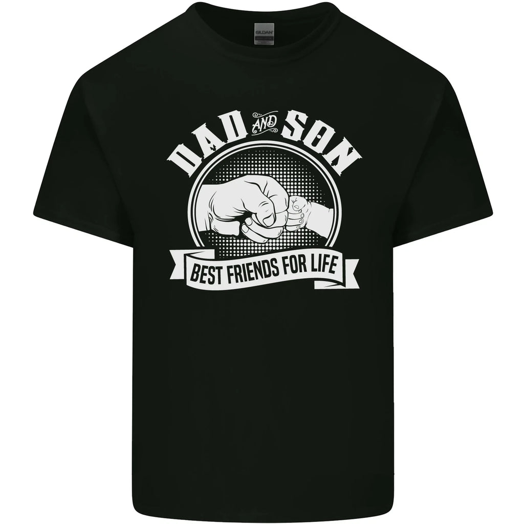 Dad & Son Best Friends for Life Mens Cotton T-Shirt Tee Top
