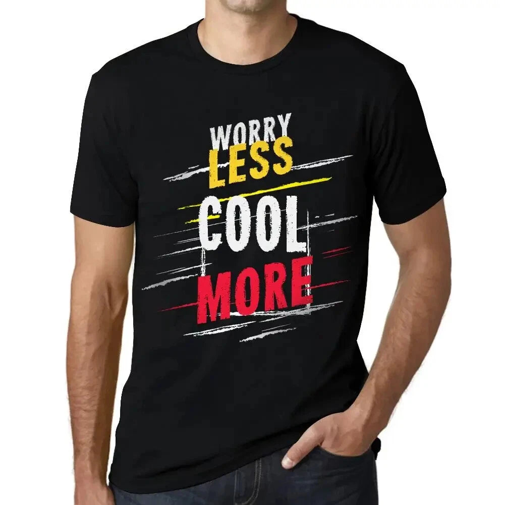 Men's Graphic T-Shirt Worry Less Cool More Eco-Friendly Limited Edition