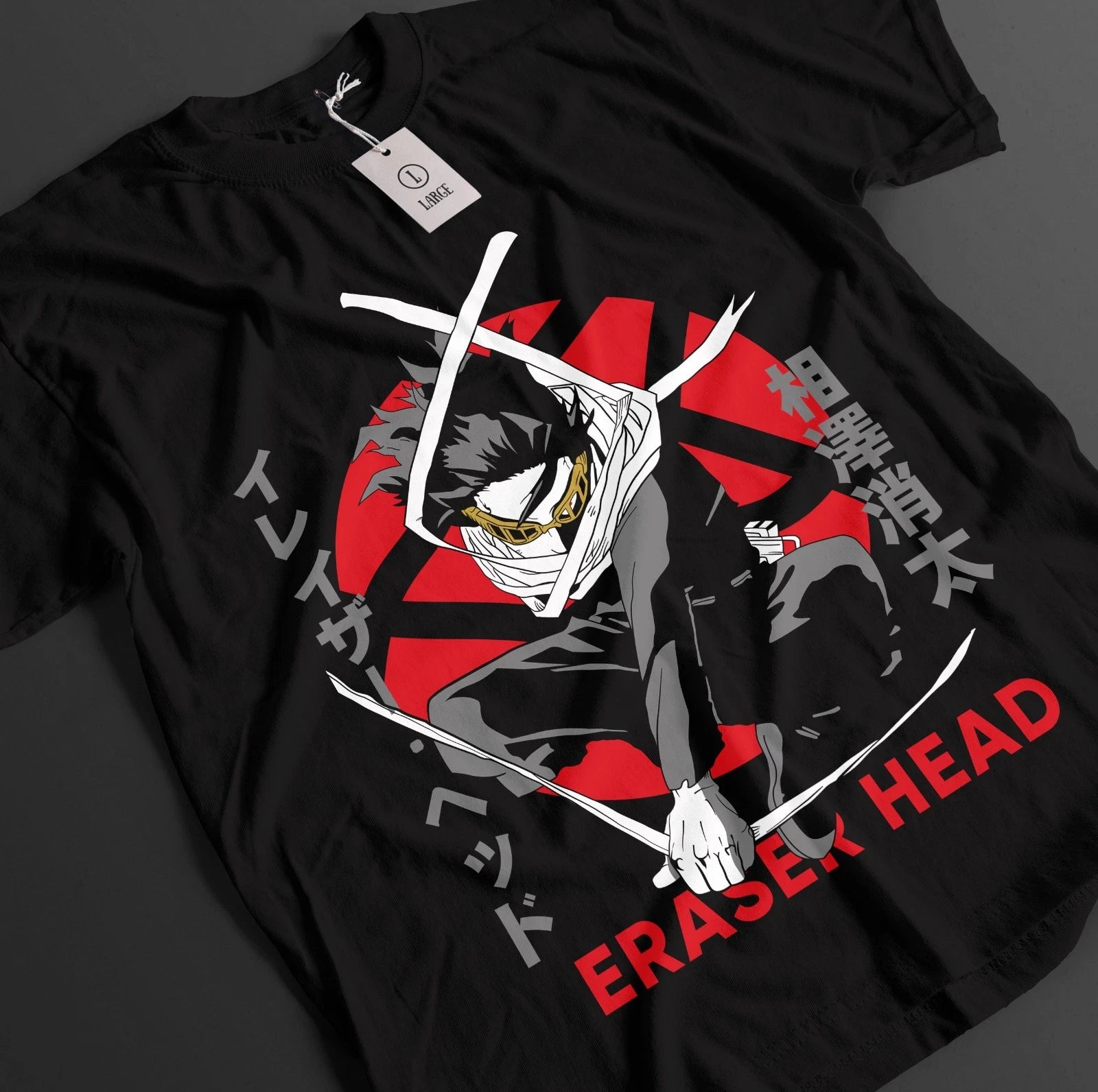 My Hero Academia Shirt Eraser Head Tshirt Deku Top Shota Aizawa MHA Unisex Tee