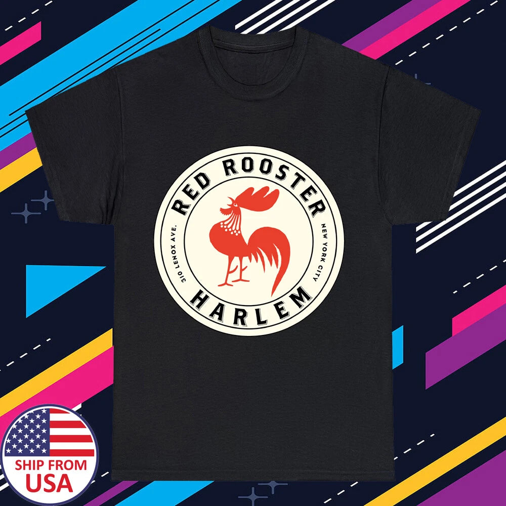 Red Rooster Harlem The Bronx Restaurant Men's Black Size S-5XL