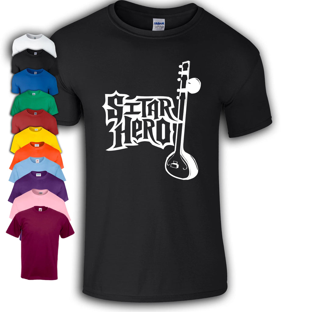 Sitar Hero T-Shirt | Funny |