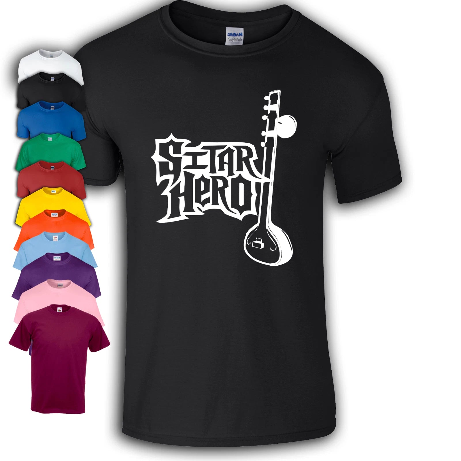 Sitar Hero T-Shirt | Funny |