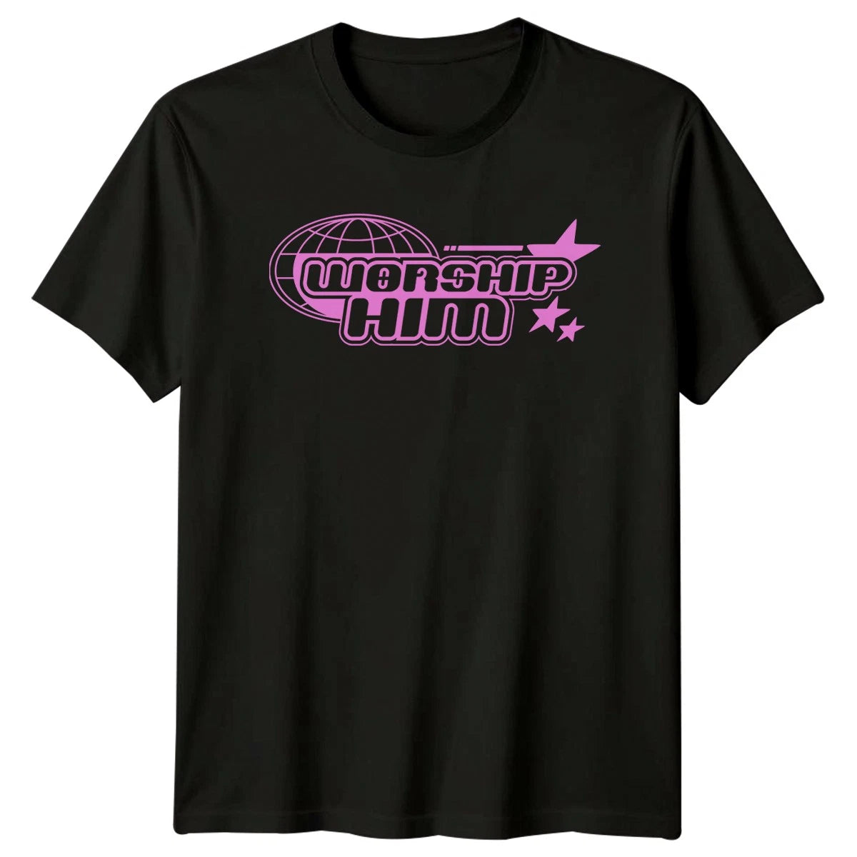 Worship Him T-Shirt Y2K Aesthetic Pop Culture Birthday Gift For Him And Her