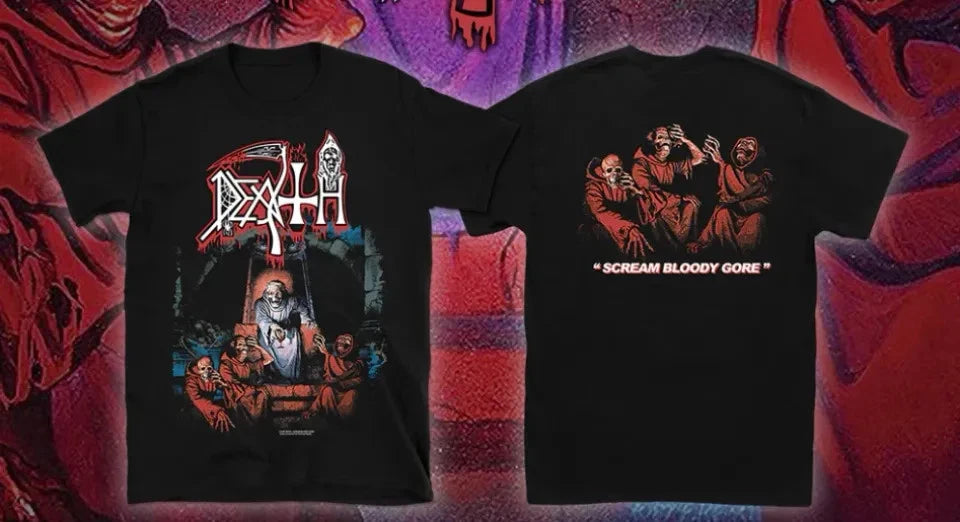 Death - Scream Bloody Gore - Shortsleeve Shirt, Double-sided shirt SIZE S - 5XL