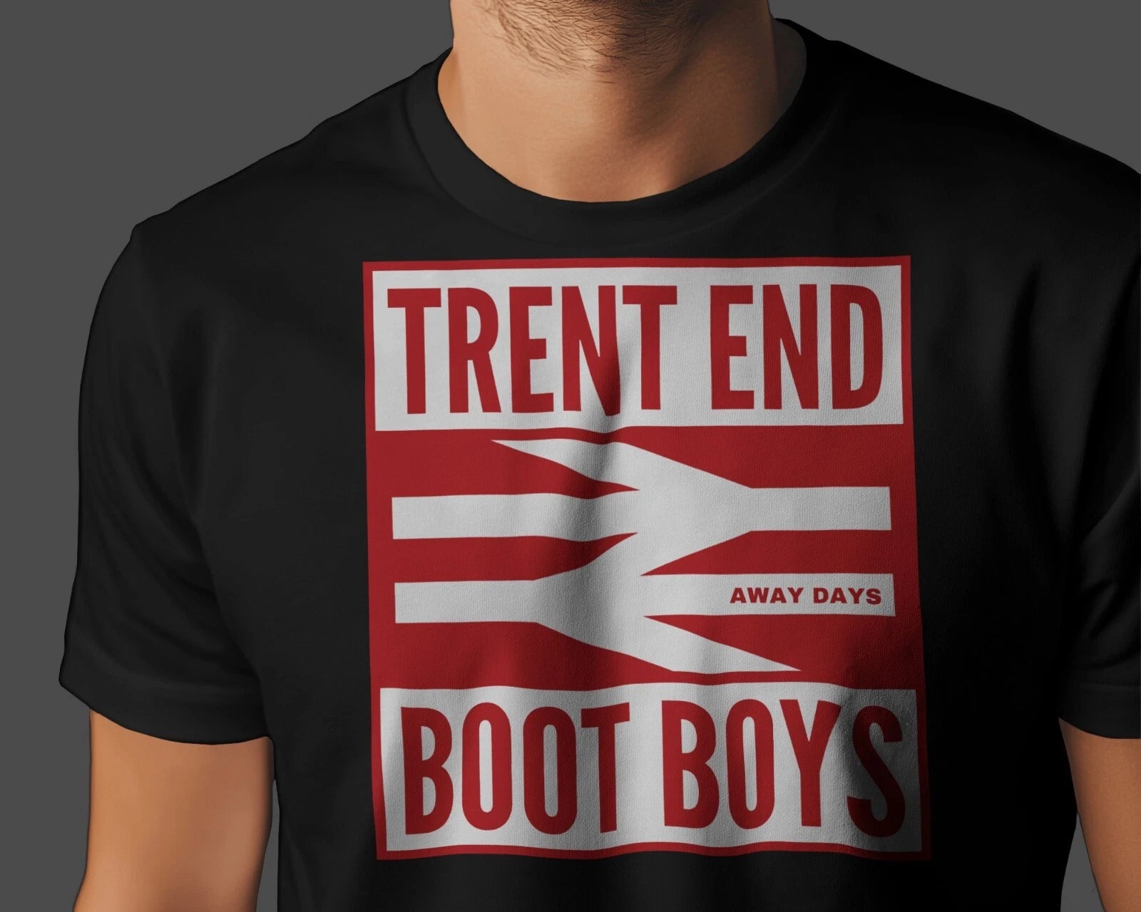 TRENT END BOOT BOYS Away Days T-Shirt | Nottingham Hooligan Reds Notts Garibaldi