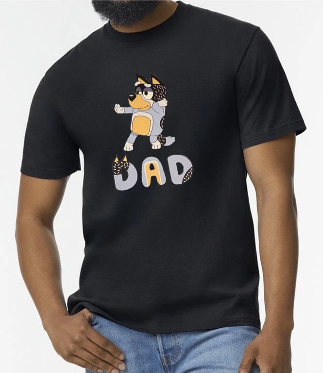 Dad bandit bluey inspired Tshirt gift