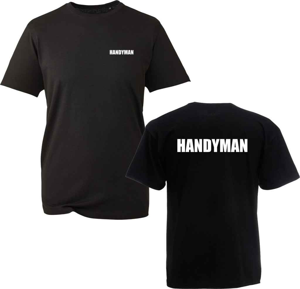 Handyman Print T-Shirt handy worker Interior Exterior Maintenance Repair Uniform