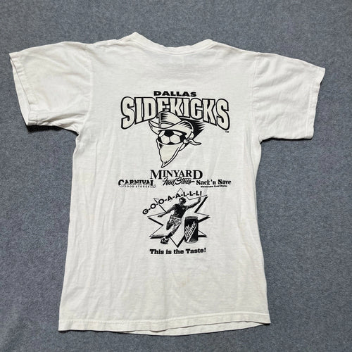 1999 Dallas Sidekicks Dr. Pepper T-Shirt Size Small White Stars Soccer Texas