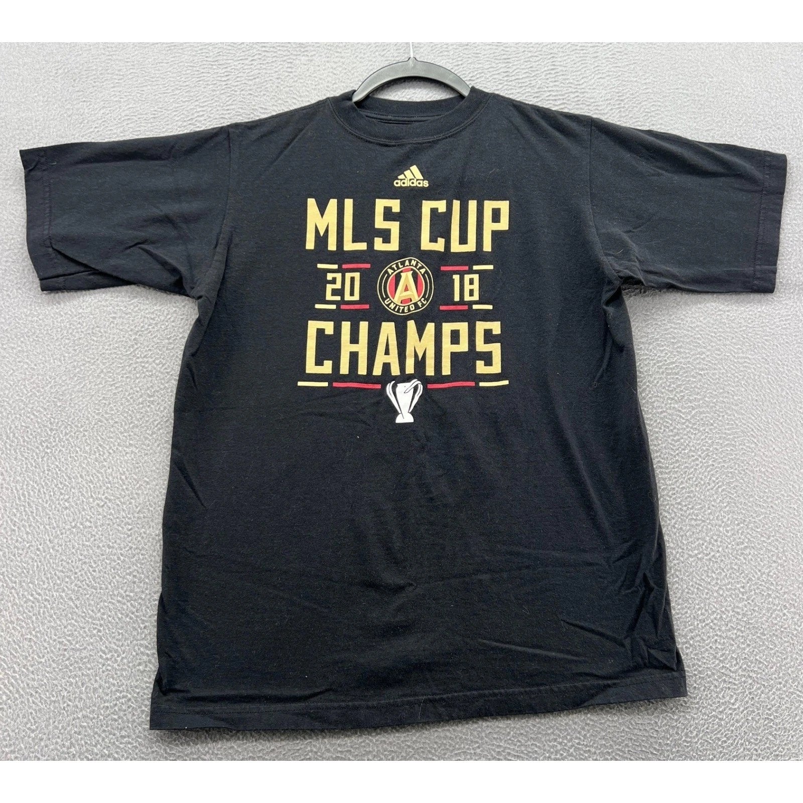Adidas MLS Cup 2018 Atlanta United FC Shirt Large Champs Black Tee