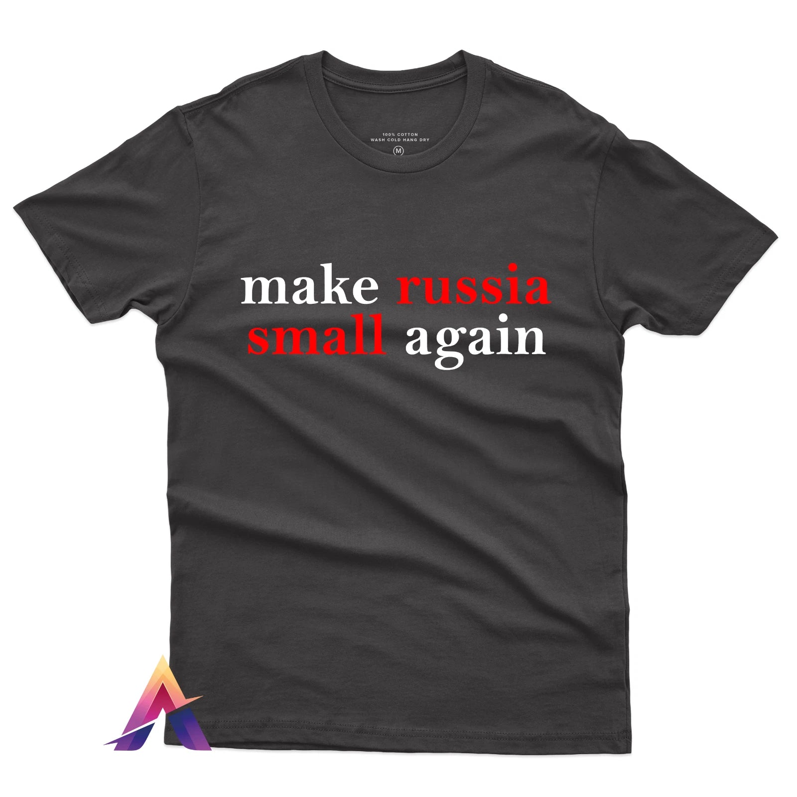 Make russia Small Again Zelensky  T-Shirt - 100% Cotton,  Support Ukraine jersey